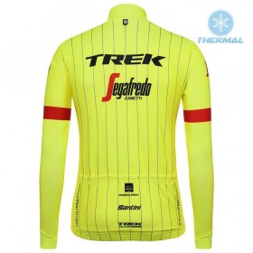 Maillot vélo 2018 Trek-Segafredo Hiver Thermal Fleece N002